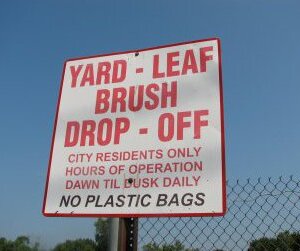 Yard-Leaf-Brush Drop-Off Site