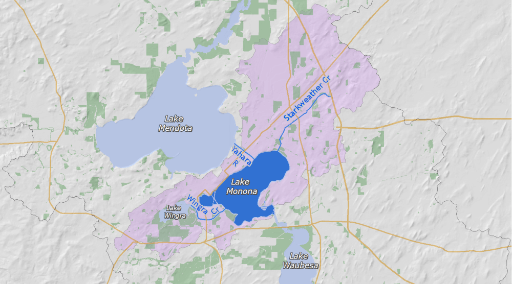 Lake Monona map